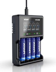 Зарядное устройство Xtar VC4S - QC3.0 Fast Charging, LI-ION, Ni-Mh, Ni-Cd цена и информация | Зарядные устройства для элементов питания | 220.lv