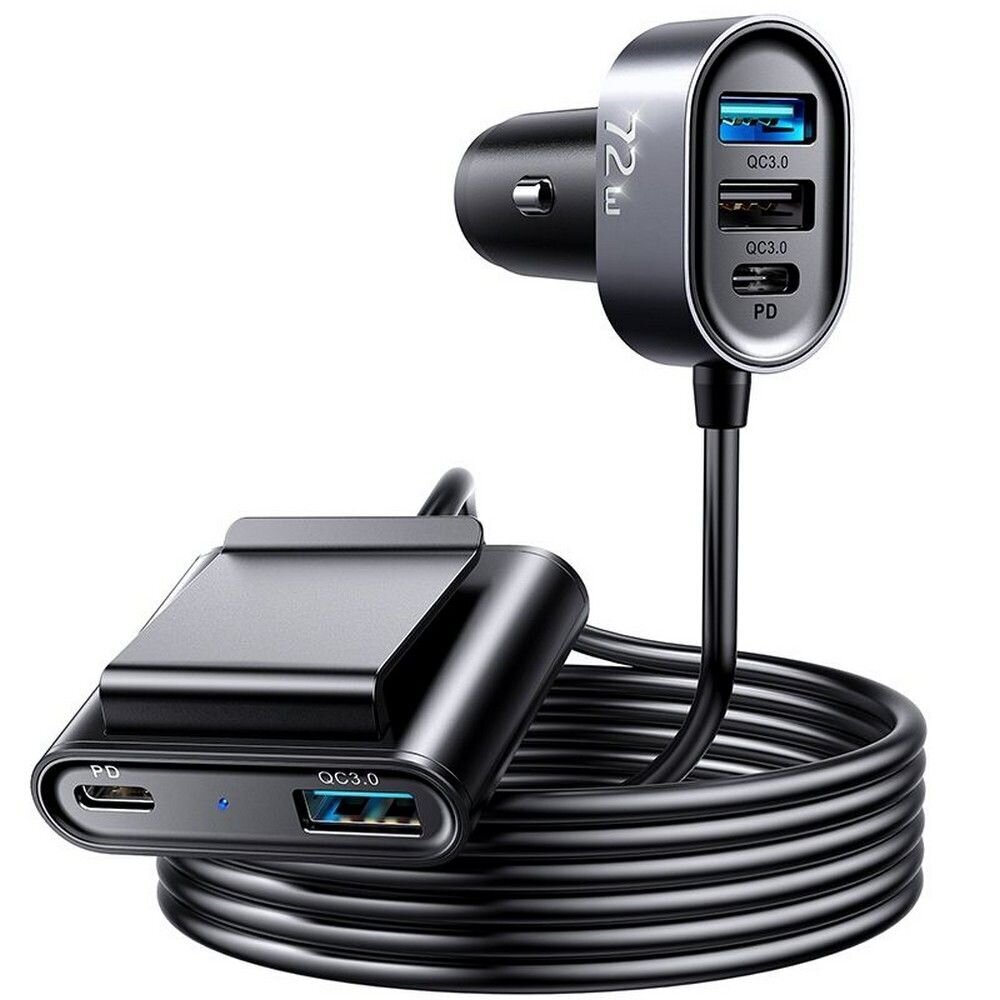 Joyroom JR-CL05 5 USB auto lādētājs cena un informācija | Lādētāji un adapteri | 220.lv