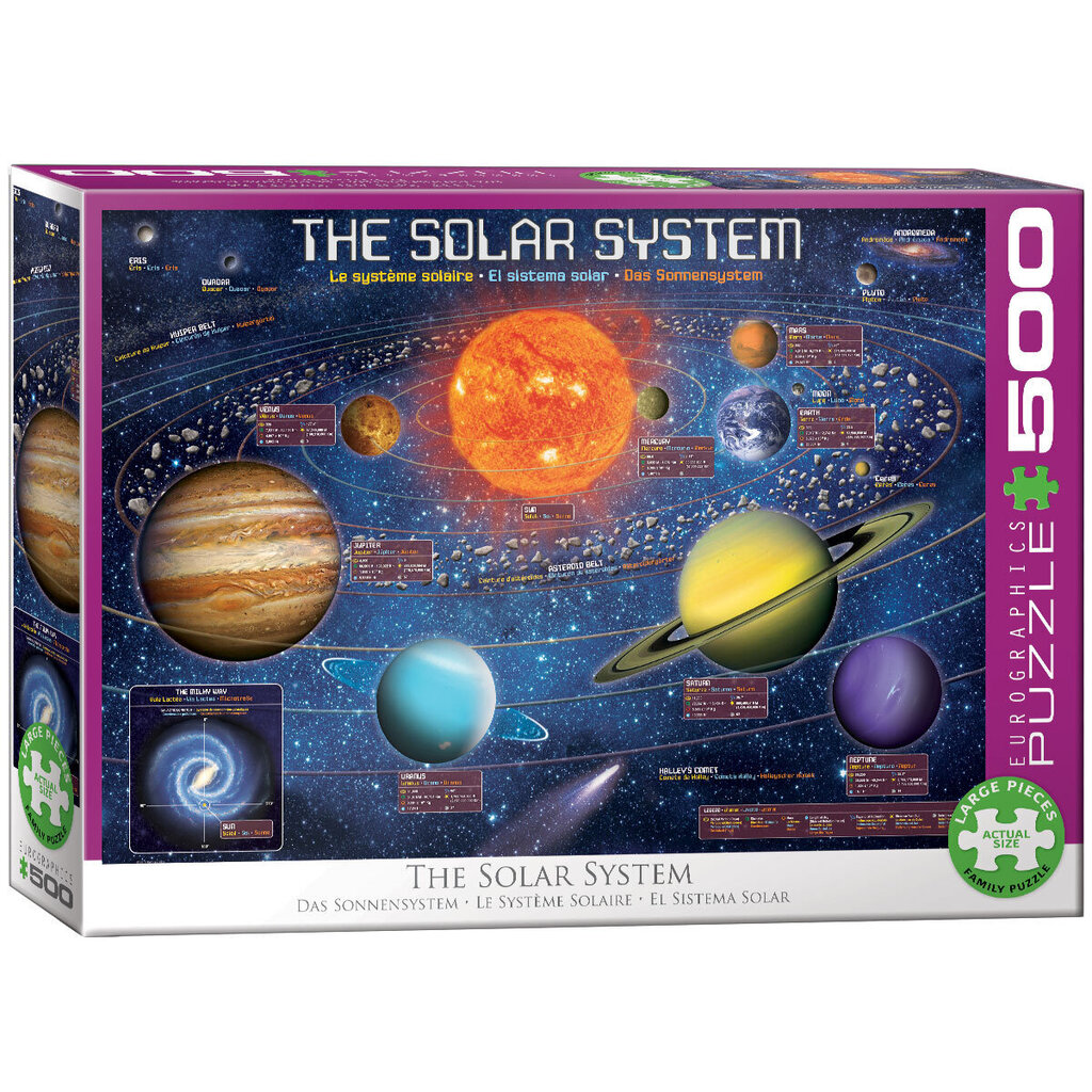 Puzle Eurographics, 6500-5369, The Solar System, 500 gab. цена и информация | Puzles, 3D puzles | 220.lv