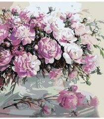 Kартина по номерам «Розовые пионы», 40x50 см цена и информация | Живопись по номерам | 220.lv