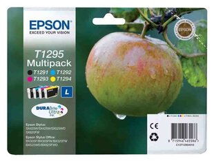 Оригинальный набор чернил Epson T1295 (BK/C/M/Y) цена и информация | Картриджи для струйных принтеров | 220.lv