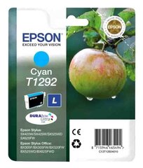 Оригинальные чернила Epson T1292 Cyan 445 lk цена и информация | Картриджи для струйных принтеров | 220.lv