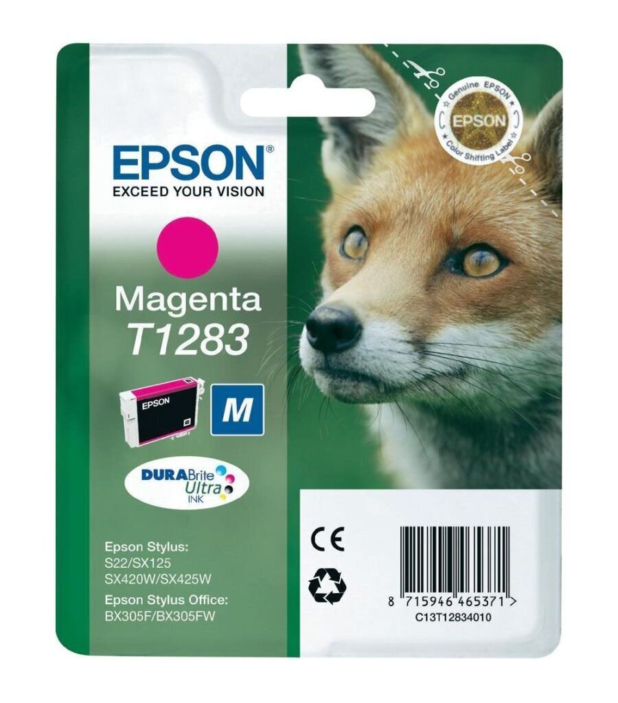 Oriģinālā tinte Epson T1283 Magenta 150 lk cena un informācija | Tintes kārtridži | 220.lv