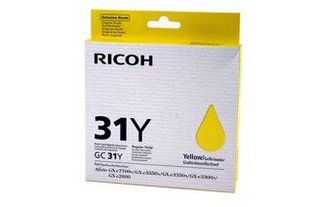 Ricoh Ink Cart. GC31Y Yellow (405691) cena un informācija | Kārtridži lāzerprinteriem | 220.lv