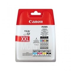 Canon Ink CLI-581 C/M/Y/BK Multipack XXL (1998C005) цена и информация | Картриджи для струйных принтеров | 220.lv