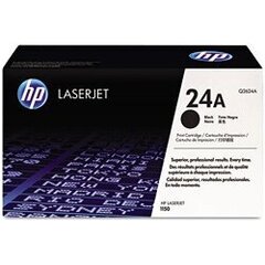HP Cartridge Black No.24A (Q2624A) цена и информация | Картриджи для струйных принтеров | 220.lv