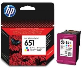 HP Ink No.651 Color (C2P11AE) cena un informācija | Tintes kārtridži | 220.lv
