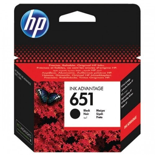 HP Ink No.651 Black (C2P10AE) cena un informācija | Tintes kārtridži | 220.lv