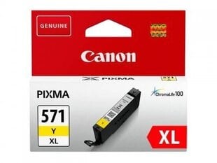 Canon Ink CLI-571XLY Yellow (0334C001) цена и информация | Картриджи для струйных принтеров | 220.lv