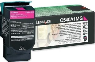 Lexmark Cartridge Magenta (C540A1MG) Return цена и информация | Картриджи для струйных принтеров | 220.lv