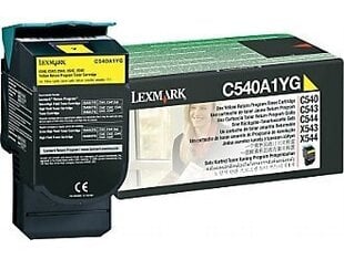 Lexmark Cartridge Yellow (C540A1YG) Return cena un informācija | Tintes kārtridži | 220.lv