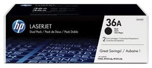 HP CB436AD No.36AD Dual Pack Black Cartridge (CB436AD) цена и информация | Картриджи для струйных принтеров | 220.lv