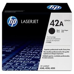 HP Cartridge No.42A Black (Q5942A) cena un informācija | Kārtridži lāzerprinteriem | 220.lv