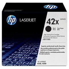 HP Cartridge No.42X Black HC (Q5942X) EOL cena un informācija | Kārtridži lāzerprinteriem | 220.lv