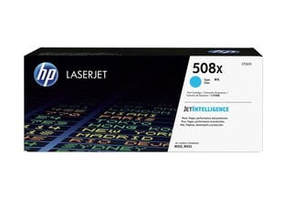 Оригинальный тонер HP 508X (CF361X) Cyan 9500 lk цена и информация | Картриджи для лазерных принтеров | 220.lv