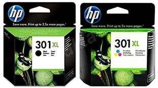 Oriģinālais tintes komplekts HP 301XL Black + HP 301XL TriColor cena un informācija | Tintes kārtridži | 220.lv
