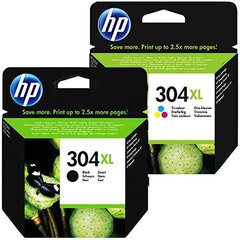 Оригинальный набор чернил HP 304XL Black + HP 304XL TriColor цена и информация | Картриджи для струйных принтеров | 220.lv