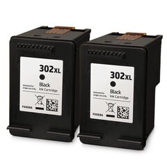 Analogā tinte HP 302XL (F6U68AE) Black - 2 pack cena un informācija | Tintes kārtridži | 220.lv