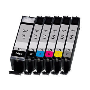 Analogās tintes komplekts Canon PGI-570XL (PGBK) / CLI-571XL (C/M/Y/K/GY) cena un informācija | Tintes kārtridži | 220.lv