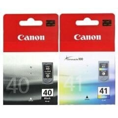 Oriģinālais tintes komplekts Canon PG-40 Black + CL-41 Tricolor цена и информация | Картриджи для струйных принтеров | 220.lv