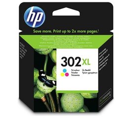 Оригинальные чернила HP 302XL (F6U67AE) Color 330 lk (8ml) цена и информация | Картриджи для струйных принтеров | 220.lv