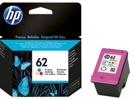 Оригинальные чернила HP 62 (C2P06AE) color (4,5 ml) цена и информация | Картриджи для струйных принтеров | 220.lv