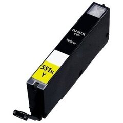 Analogā tinte Canon CLI-551XL Yellow 300 lk cena un informācija | Tintes kārtridži | 220.lv