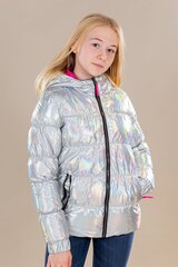 Куртка для девочек Icepeak RAMONA 220 г JR 50008-6*850, серебряная/фуксия цена и информация | Куртки, пальто для девочек | 220.lv
