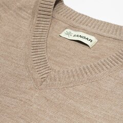 Sieviešu džemperis ar V-veida kakla izgriezumu, bēšs, VNS1001510 cena un informācija | Sieviešu džemperi | 220.lv