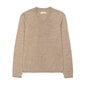 Sieviešu džemperis ar V-veida kakla izgriezumu, bēšs, VNS1001510 cena un informācija | Sieviešu džemperi | 220.lv