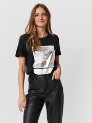 Vero Moda sieviešu Т-krekl, melns cena un informācija | T-krekli sievietēm | 220.lv