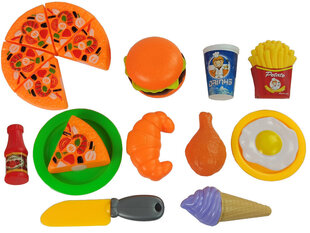 Набор из игрушечной пиццы и других продуктов цена и информация | Игрушки для девочек | 220.lv