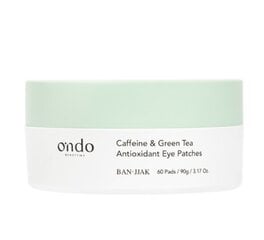 Гидрогелевые подушечки под глаза Ondo Beauty 36.5 Caffeine & Green Tea, 90 мл цена и информация | Маски для лица, патчи для глаз | 220.lv