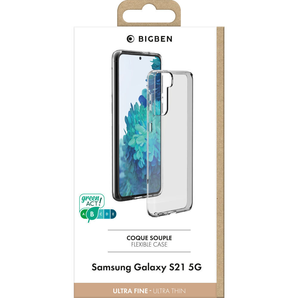 Big Ben mobilā telefona maciņš SILITRANSGS21, piemērots Samsung Galaxy S21, skaidrus cena un informācija | Telefonu vāciņi, maciņi | 220.lv