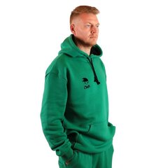Džemperis vīriešiem Hoodie Green, zaļš cena un informācija | Vīriešu jakas | 220.lv