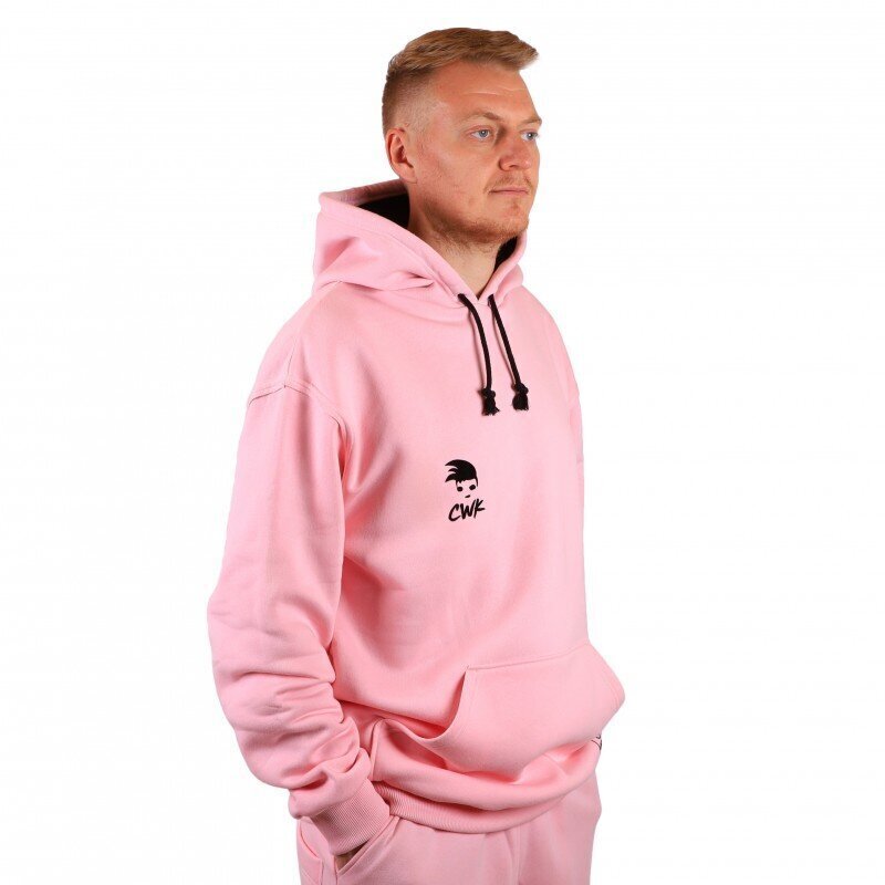 Džemperis vīriešiem Hoodie Pink, rozā cena un informācija | Vīriešu jakas | 220.lv