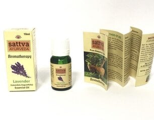 Эфирное масло лаванды Sattva Ayurveda Lavender, 10 мл цена и информация | Эфирные, косметические масла, гидролаты | 220.lv