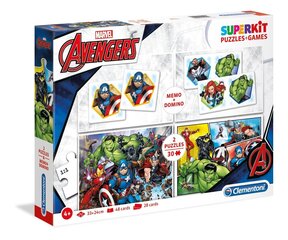 Clementoni supercolor пазл + домино The Avengers 2х30 шт цена и информация | Пазлы | 220.lv