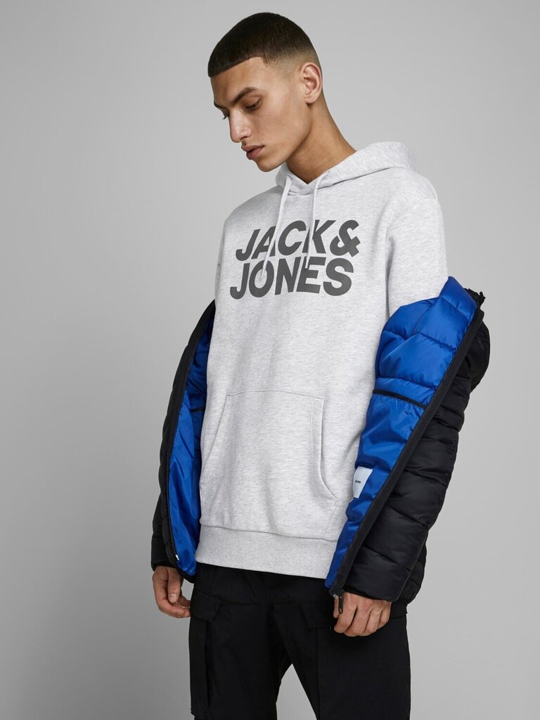 Jack&Jones vīriešu džemperis 12152840*01, pelēks цена и информация | Vīriešu jakas | 220.lv