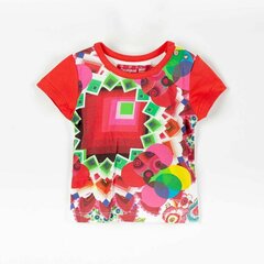 Desigual Хлопковая футболка с короткими рукавами для девочек TS_OPALO - 50T38A7 / 1000 цена и информация | Рубашки для девочек | 220.lv