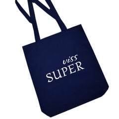 Тканевая сумка для покупок с вышивкой «viss SUPER» цена и информация | Сумки для покупок | 220.lv