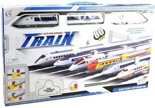 Скоростной поезд и рельсы из 80 частей цена и информация | Игрушки для мальчиков | 220.lv