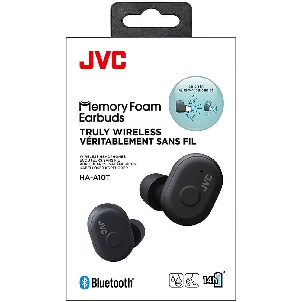 JVC HA-A10T Bluetooth 5.0 Earbuds Stereo Austiņas ar Mikrofonu / IPX5 / Melnas cena un informācija | Austiņas | 220.lv