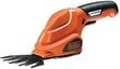 Akumulatora zāles un dzīvžoga šķēres Black&Decker GSL 200 3,6V цена и информация | Dzīvžogu un zāles šķēres | 220.lv