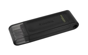 MEMORY DRIVE FLASH USB-C 128GB/DT70/128GB KINGSTON цена и информация | USB накопители | 220.lv