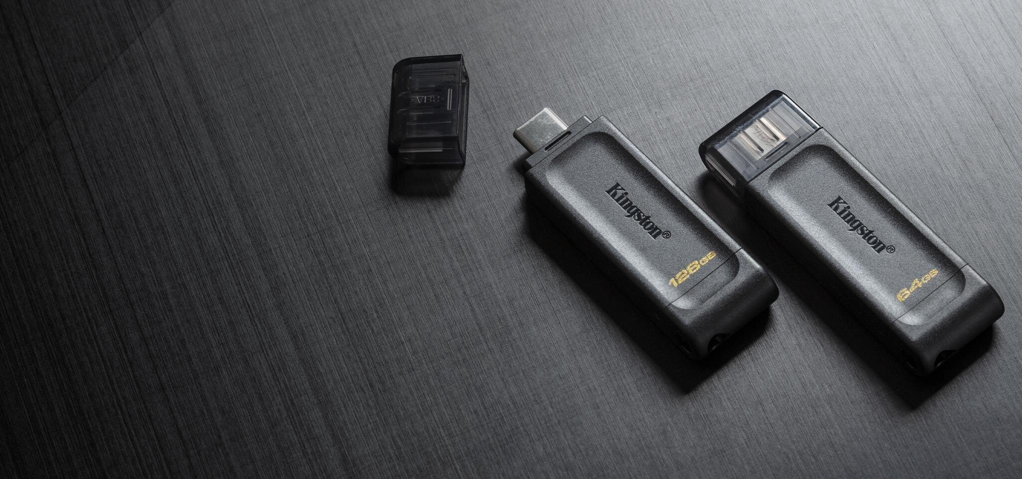 MEMORY DRIVE FLASH USB-C 128GB/DT70/128GB KINGSTON cena un informācija | USB Atmiņas kartes | 220.lv