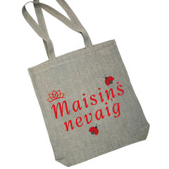 Льняная сумка для покупок с вышивкой «Maisiņš nevaig» цена и информация | Сумки для покупок | 220.lv