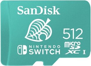 MEMORY MICRO SDXC 512GB UHS-I/SDSQXAO-512G-GNCZN SANDISK kaina ir informacija | Atmiņas kartes mobilajiem telefoniem | 220.lv