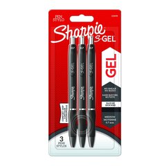 Pildspalva „Sharpie" S GEL melni spīdumi 3 gab. cena un informācija | Rakstāmpiederumi | 220.lv