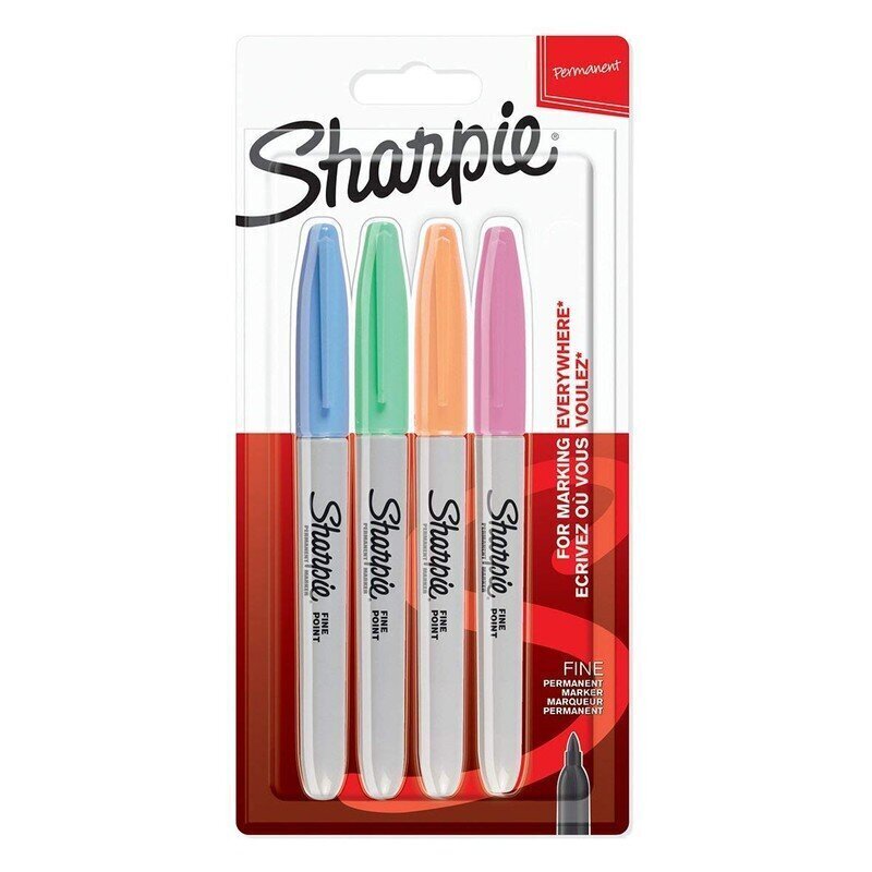 Sharpie marķieru komplekts 4 gab., pasteļkrāsu цена и информация | Modelēšanas un zīmēšanas piederumi | 220.lv